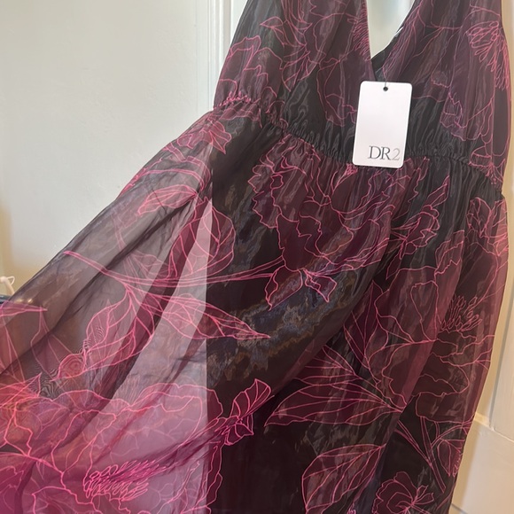 DR2 Red Halter Maxi Sundress - Picture 3 of 7